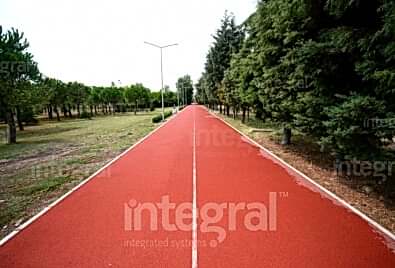 Yürüyüş Yolu Tartan Zemin Uygulaması